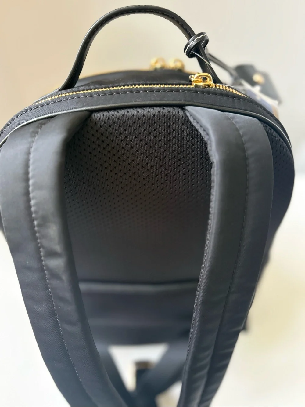Michael Kors Sable Large Nylon Backpack Black/Gold  Brand New With Tag